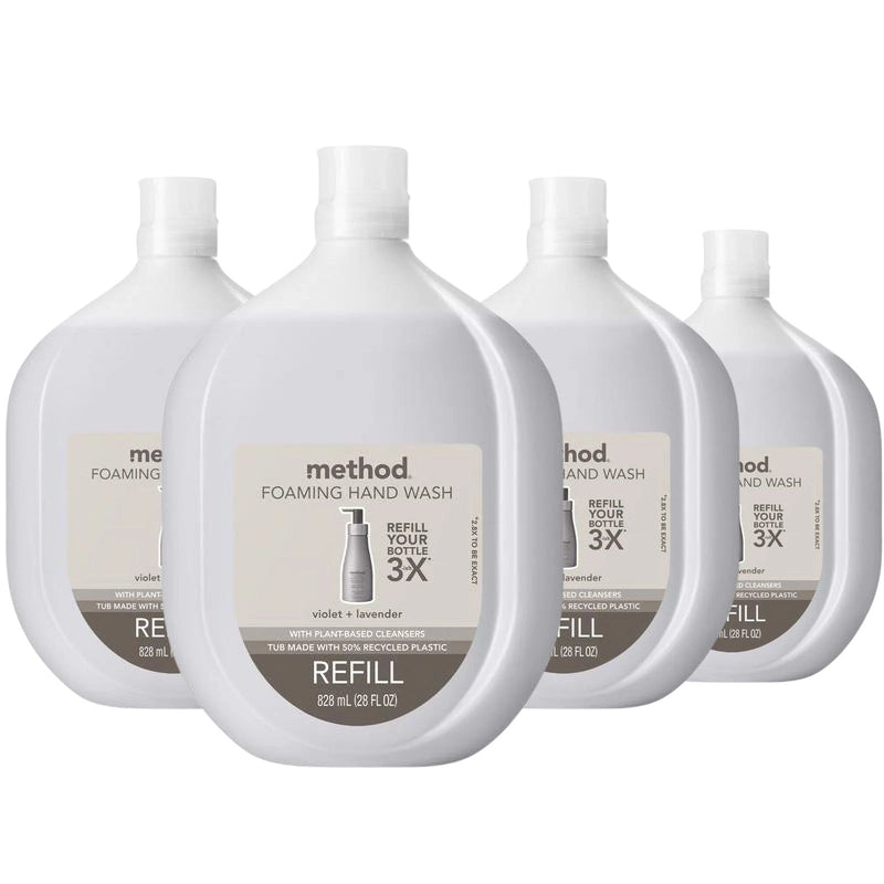 Method Foaming Hand Wash Refill, Violet + Lavender, 28 Oz