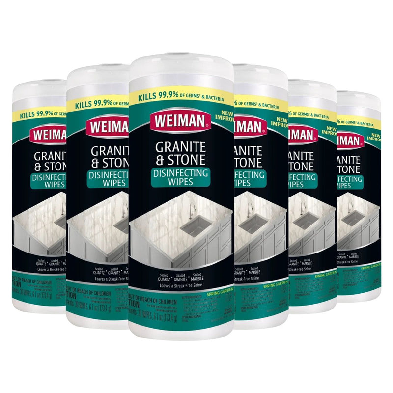 Weiman Granite & Stone Disinfecting Wipes, 30 Wipes