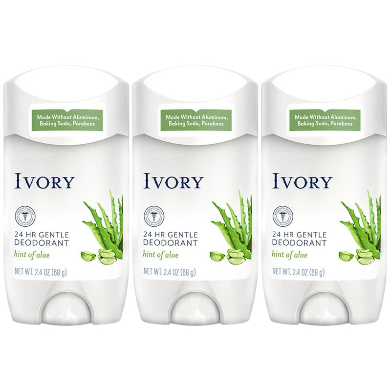 Ivory Gentle Aluminum-Free Deodorant, Hint of Aloe, 2.4 oz