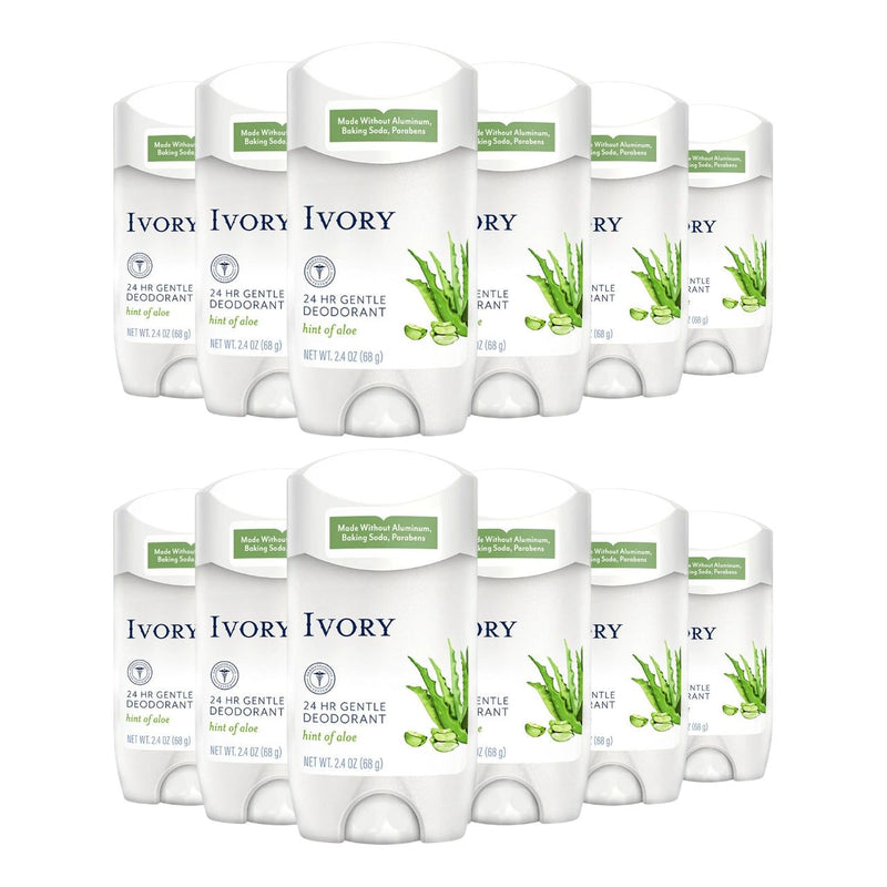 Ivory Gentle Aluminum-Free Deodorant, Hint of Aloe, 2.4 oz
