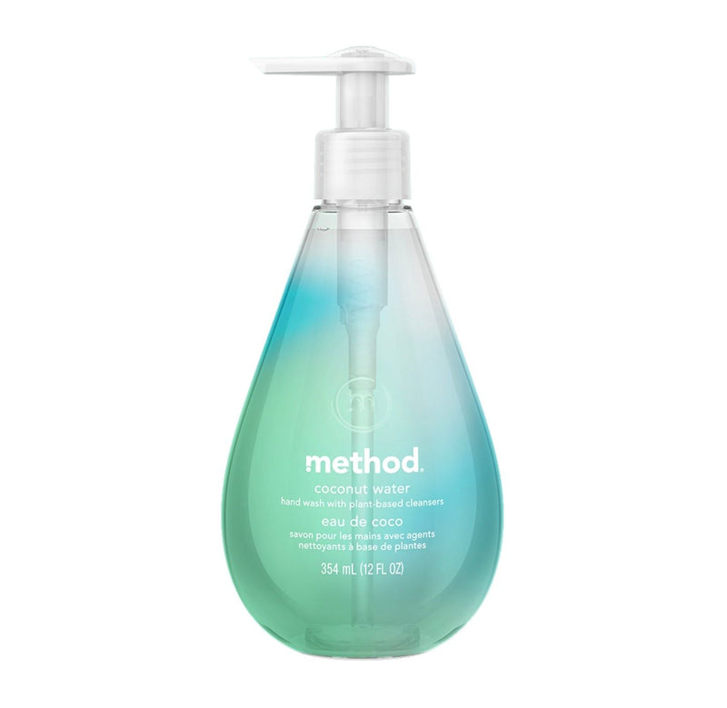 Method Gel Hand Wash with Plant-Based Cleaners, Coconut Water, 12 Fl Oz