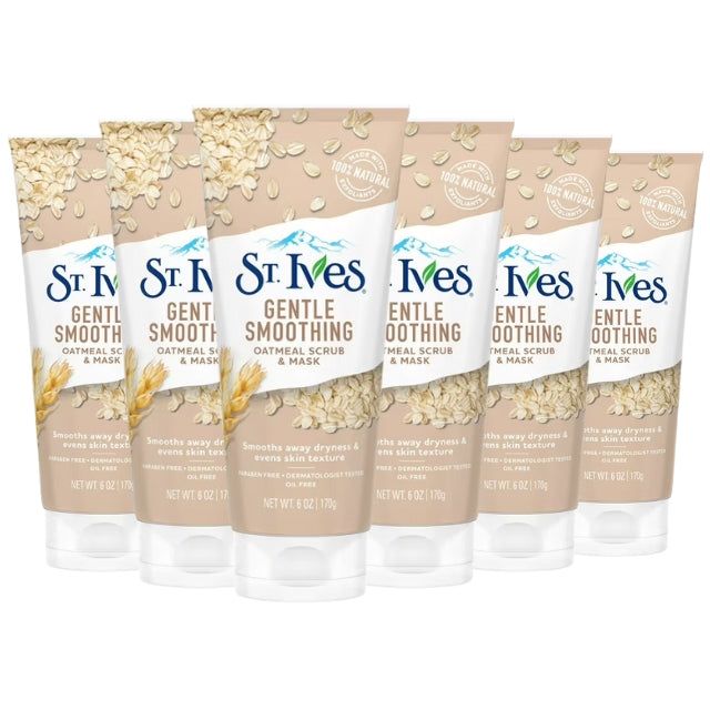St. Ives Gentle Smoothing Oatmeal Face Scrub & Mask, 6 Oz