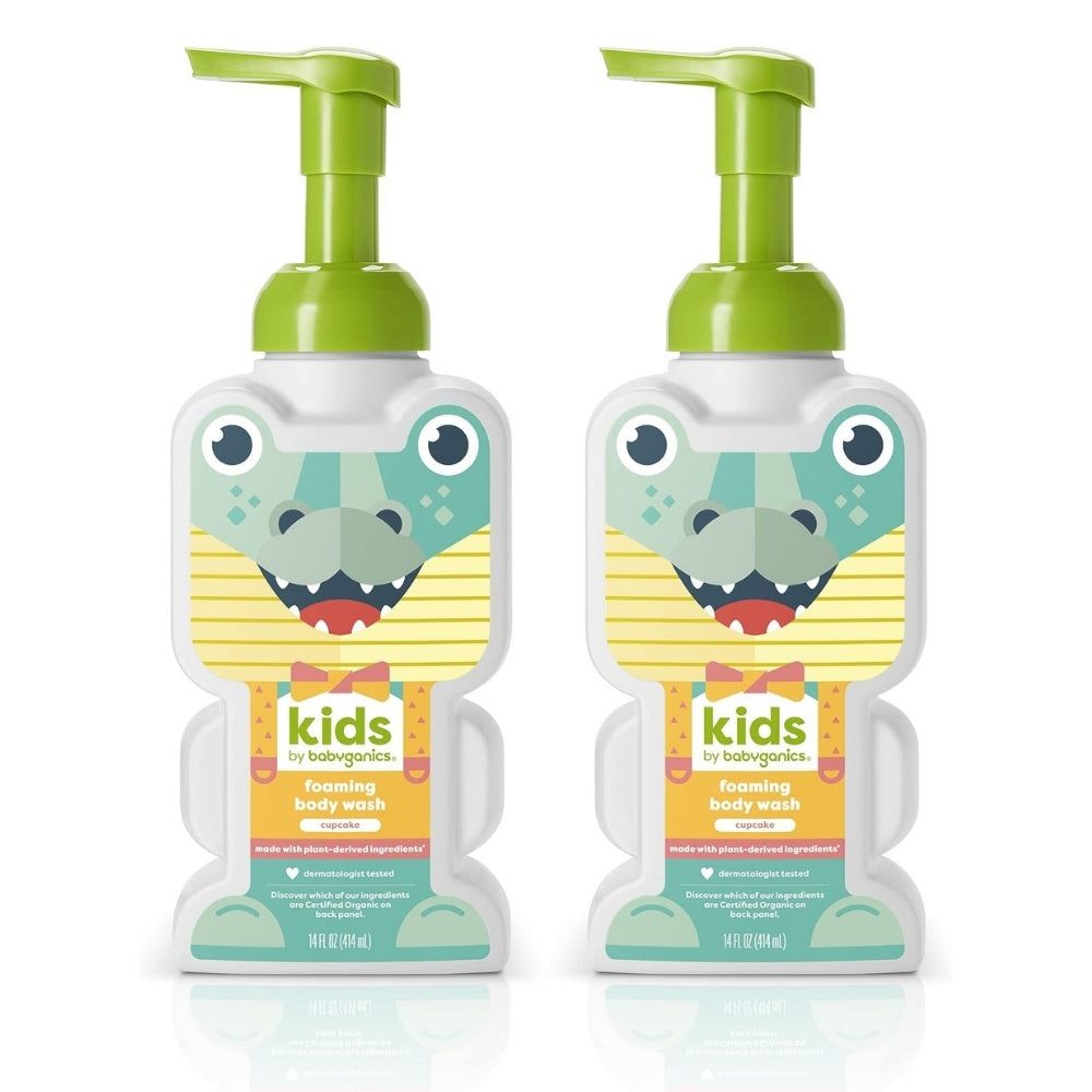 Kids by Babyganics Foaming Body Wash, Cupcake Scent, 14 oz -