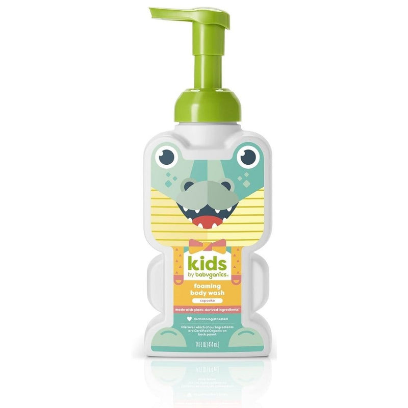 Kids by Babyganics Foaming Body Wash, Cupcake Scent, 14 oz