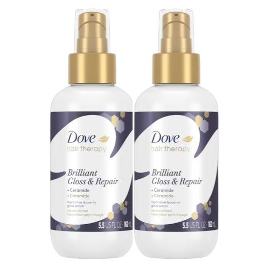 Dove Hair Therapy Brilliant Gloss & Repair Leave-in Hair Treatment, 5.5 Oz