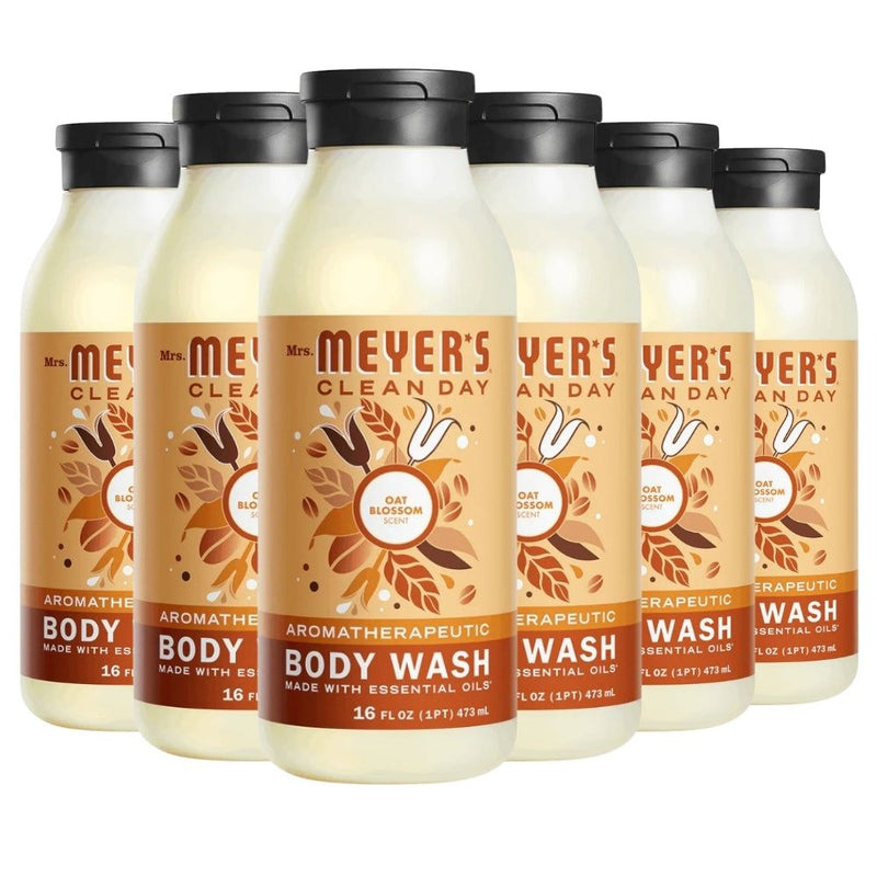 Mrs. Meyer's Clean Day Body Wash, Oat Blossom, 16 Oz