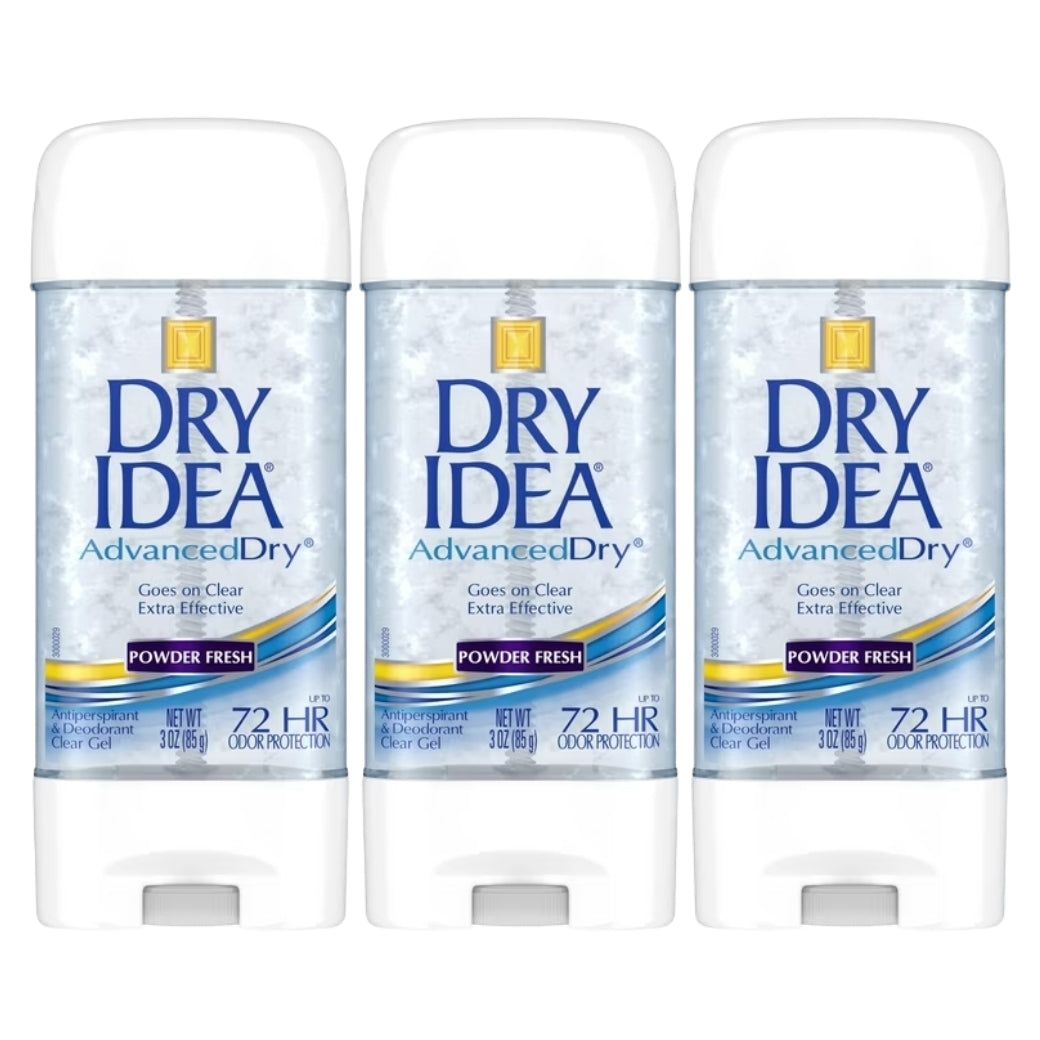 Dry Idea Advanced Dry Clear Gel Deodorant, Powder Fresh, 3oz -