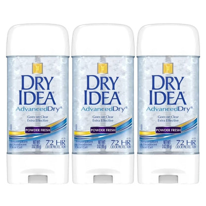 Dry Idea Advanced Dry Clear Gel Deodorant, Powder Fresh, 3oz -