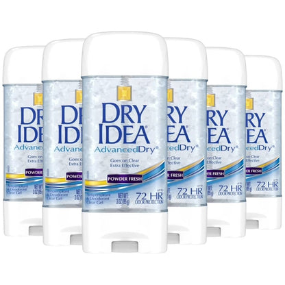 Dry Idea Advanced Dry Clear Gel Deodorant, Powder Fresh, 3oz -