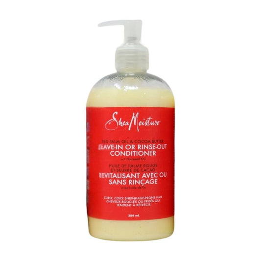SheaMoisture Leave In Or Rinse Out Conditioner for Curly Hair, Red Palm Oil & Cocoa Butter, 13 Oz. -