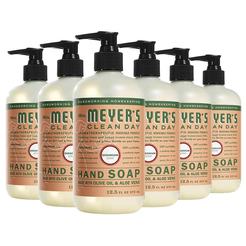 Mrs. Meyers Clean Day Liquid Hand Soap, Geranium, 12.5 oz