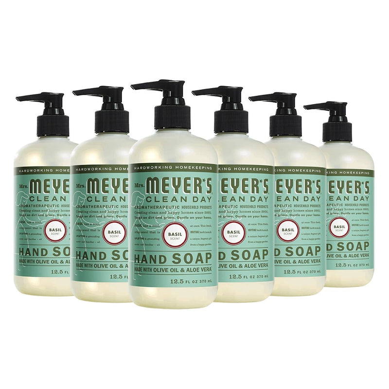 Mrs. Meyers Clean Day Liquid Hand Soap, Basil, 12.5 oz