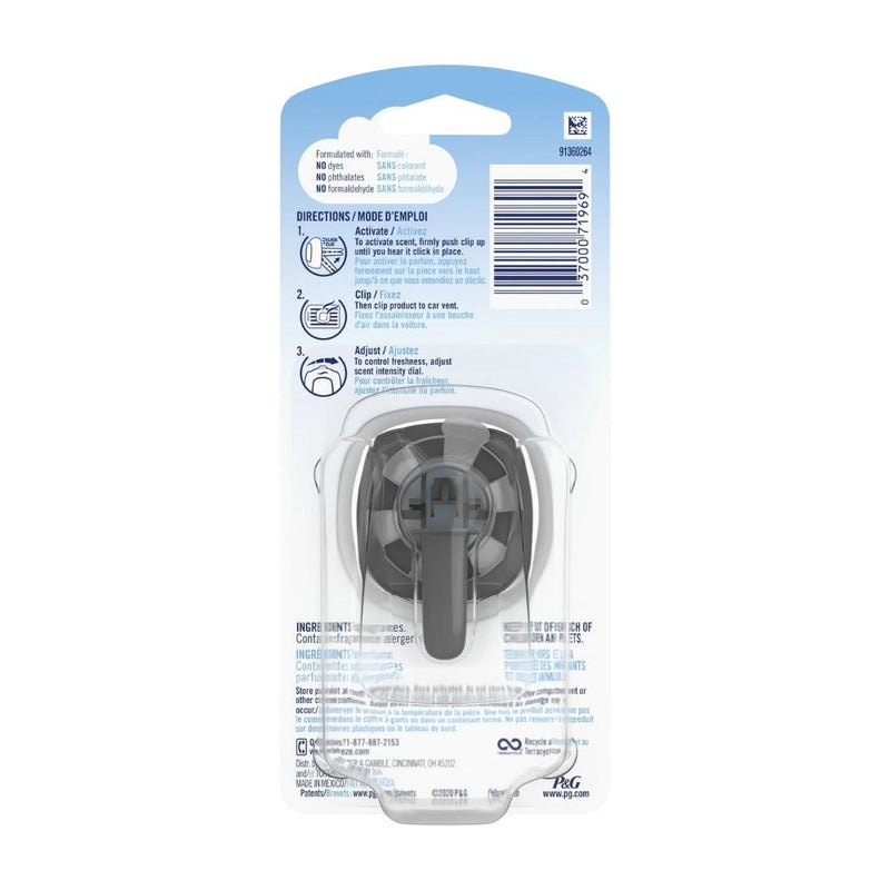 Febreze Auto Car Vent Clip Air Freshener, Laundry Fresh, 1 Count