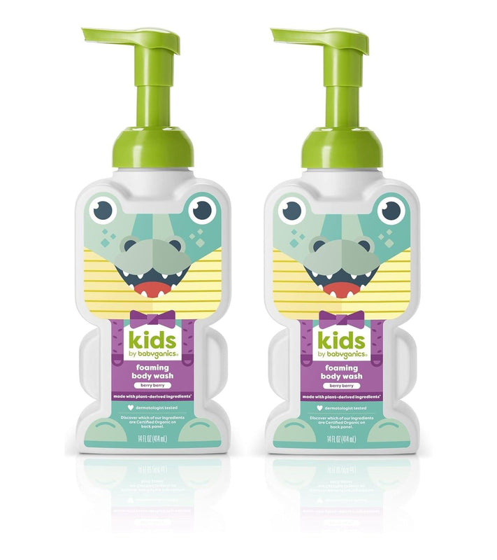 Kids by Babyganics Foaming Body Wash, Berry Berry, 14 oz
