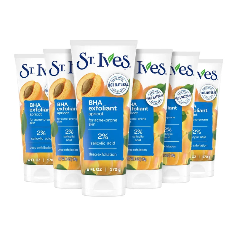 St. Ives Apricot BHA Deep Exfoliant Face Scrub, 6 Oz
