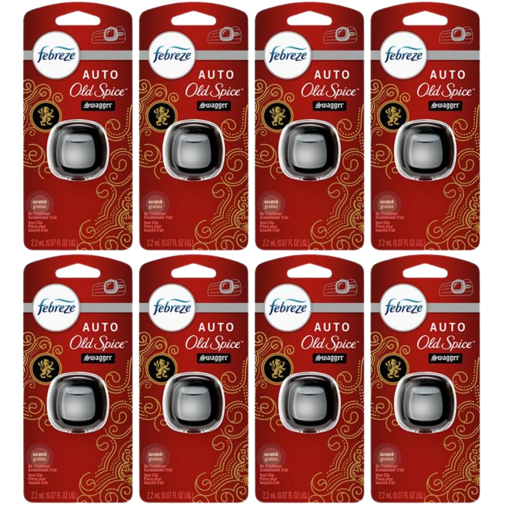 Febreze Auto Vent Clip Old Spice Swagger Air Freshener (0.07 fl oz)