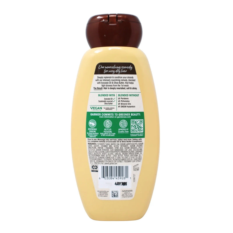 Garnier Whole Blends Avocado Oil & Shea Butter Nourishing Shampoo & Conditioner, 12.5 Oz