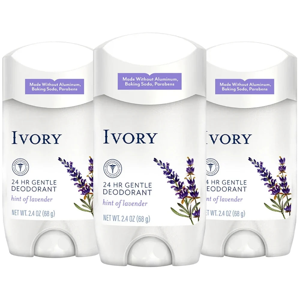 Ivory Gentle Aluminum-Free Deodorant, Hint of Lavender, 2.4oz -