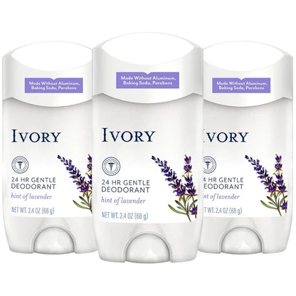 Ivory Gentle Aluminum-Free Deodorant, Hint of Lavender, 2.4oz -