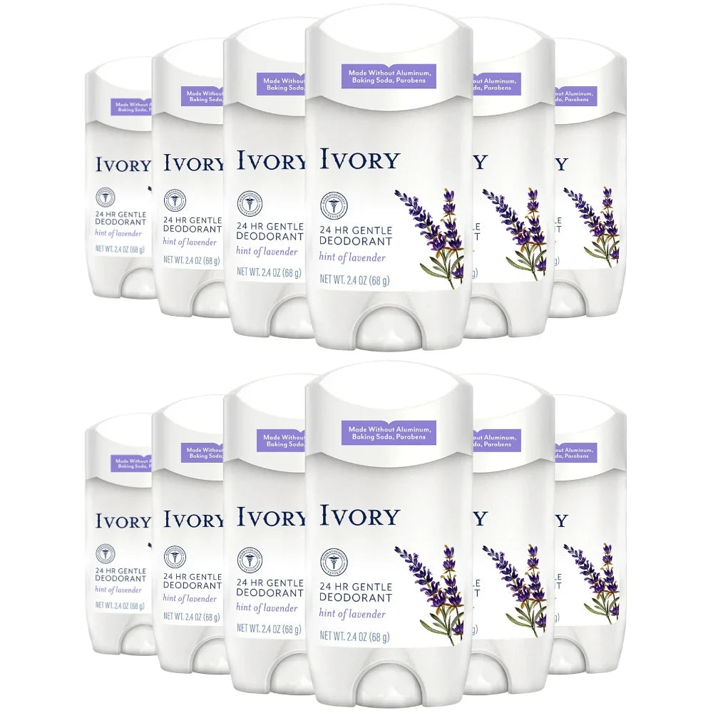 Ivory Gentle Aluminum-Free Deodorant, Hint of Lavender, 2.4oz -