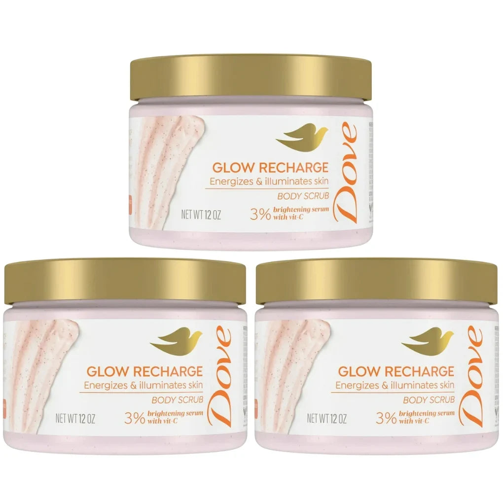 Dove Glow Recharge Body Scrub, Energizes & Illuminates Skin, 12oz -