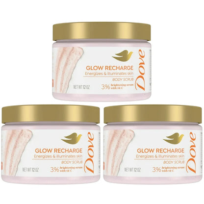 Dove Glow Recharge Body Scrub, Energizes & Illuminates Skin, 12oz -