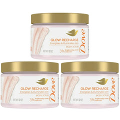 Dove Glow Recharge Body Scrub, Energizes & Illuminates Skin, 12 Oz