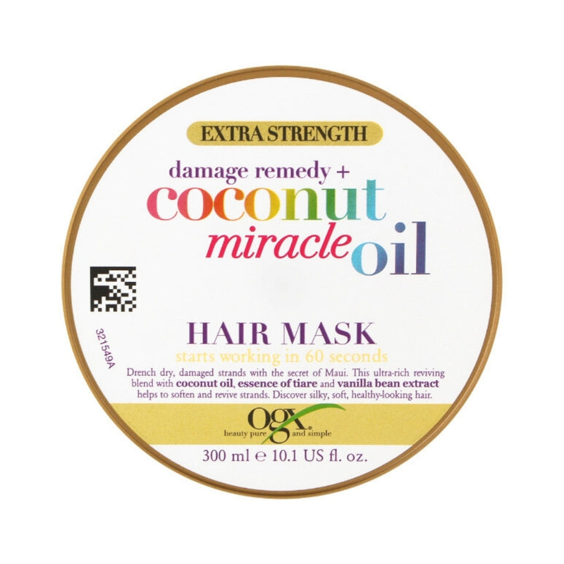 OGX Extra Strength Damage Remedy + Coconut Miracle Oil Hair Mask, 10 oz
