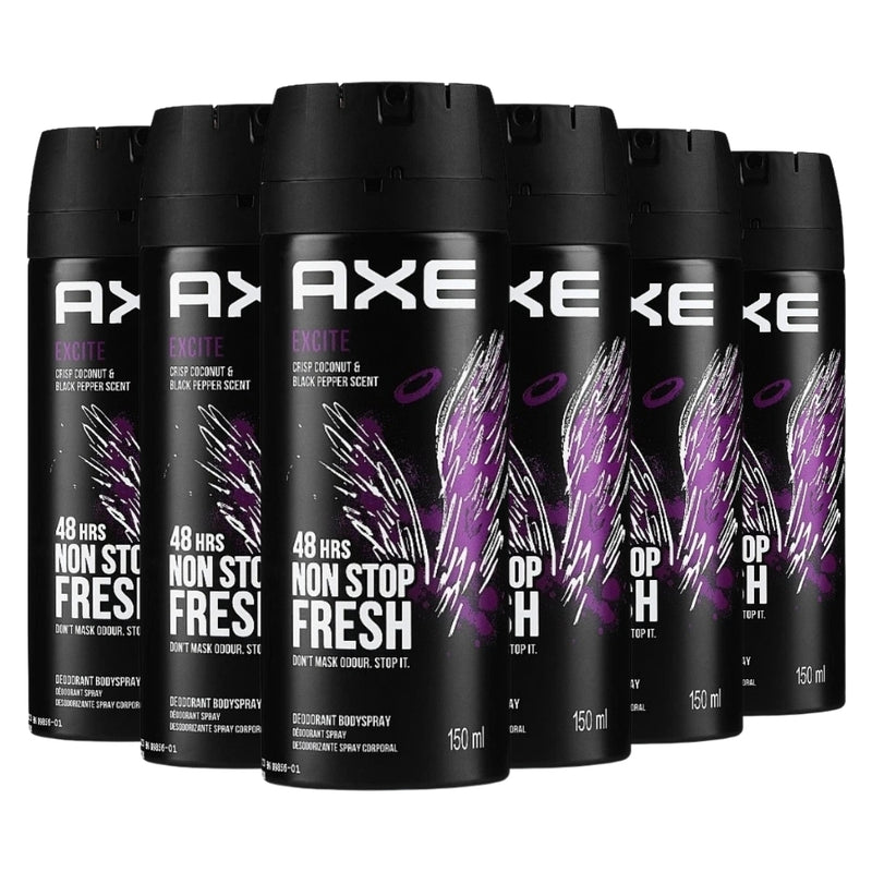 Axe Excite Mens Deodorant Body Spray, 150ml