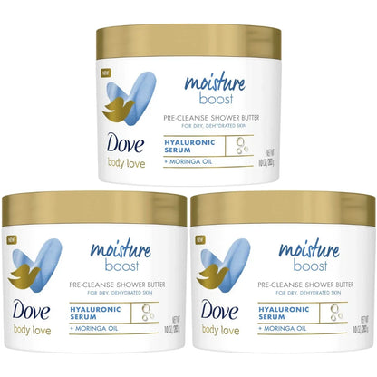 Dove Body Love Moisture Boost Pre-Cleanse Shower Butter, 10oz -