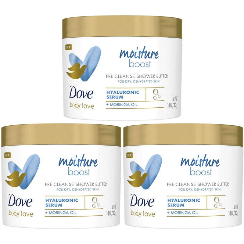 Dove Body Love Moisture Boost Pre-Cleanse Shower Butter, 10 oz