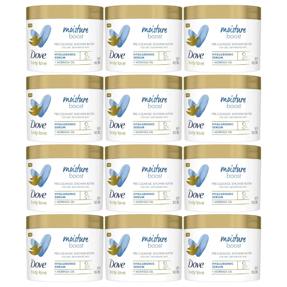 Dove Body Love Moisture Boost Pre-Cleanse Shower Butter, 10oz -