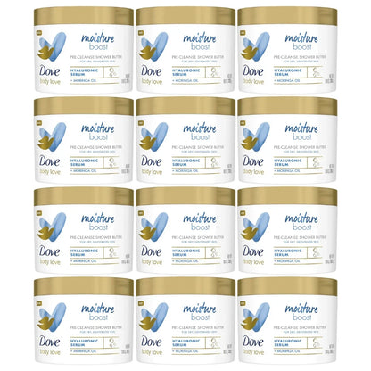 Dove Body Love Moisture Boost Pre-Cleanse Shower Butter, 10oz -