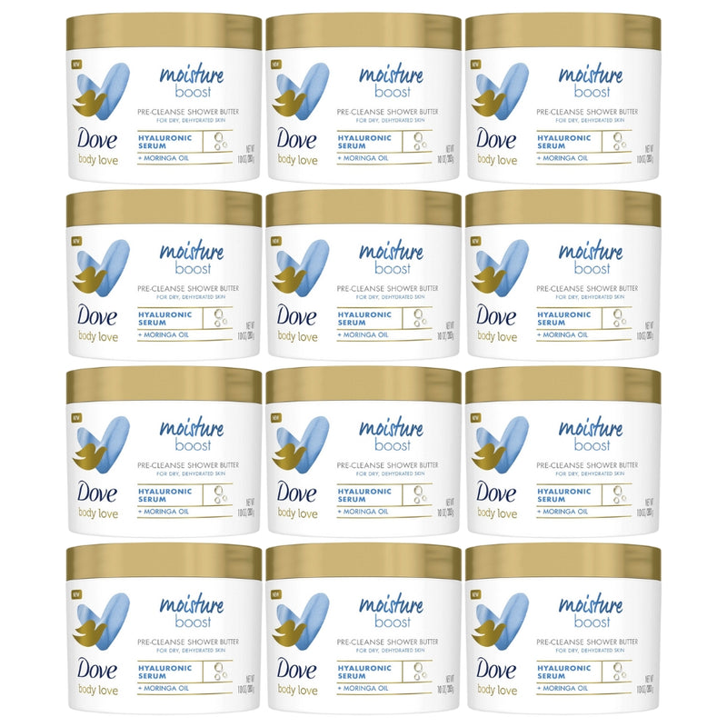 Dove Body Love Moisture Boost Pre-Cleanse Shower Butter, 10 oz
