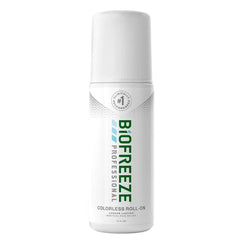 Biofreeze Professional Colorless Roll-On Menthol Pain Relieving Gel, 3oz