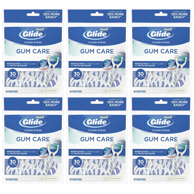 Oral-B Glide Gum Care Floss Picks, 30 Count