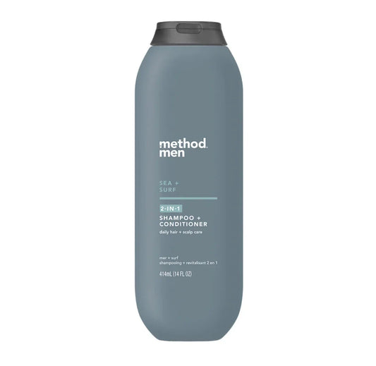 Method Men 2-In-1 Shampoo & Conditioner, Sea + Surf, 14oz -