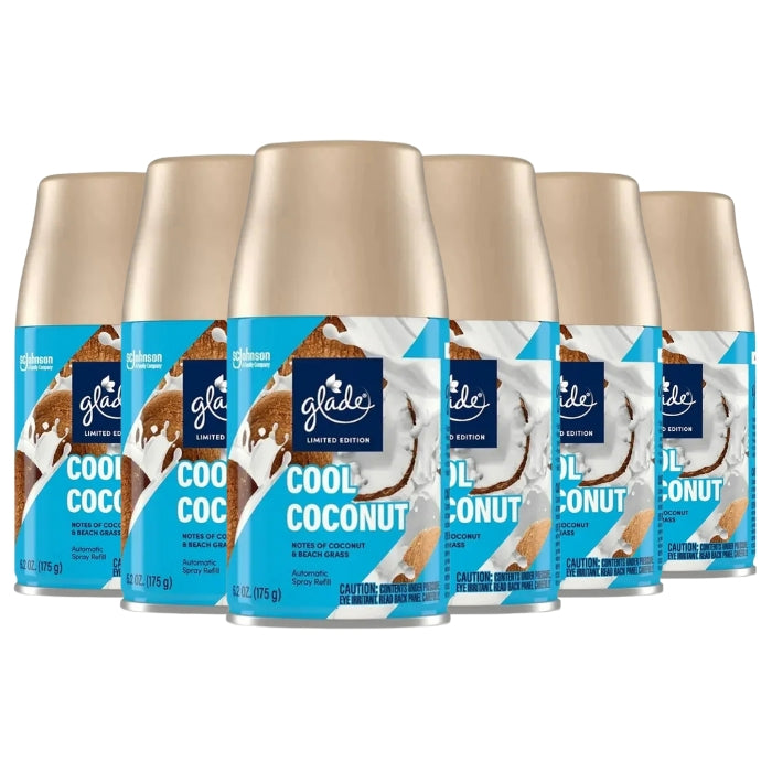 Glade Automatic Spray Refills, Cool Coconut, 6.2oz
