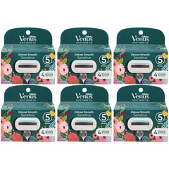 Gillette Venus Deluxe Smooth Sensitive Razor Blade Cartridges, 4 Count
