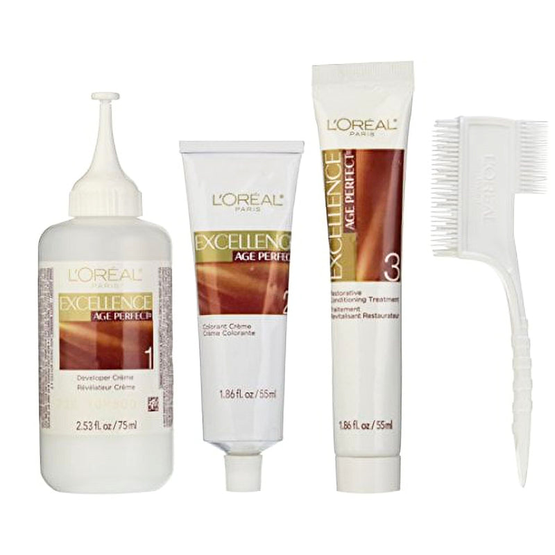 L'Oreal Paris Age Perfect Excellence Layered Tone Flattering Color, 6B Light Soft Neutral Brown