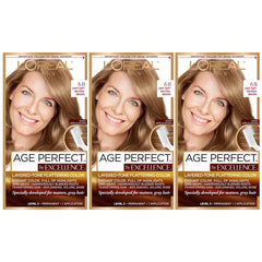 L'Oreal Paris Age Perfect Excellence Layered Tone Flattering Color, 6B Light Soft Neutral Brown