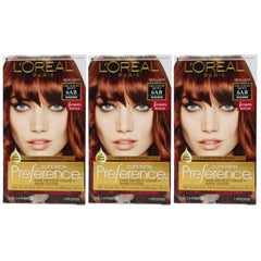 L'Oreal Paris Superior Preference Permanent Hair Color, 6AB Chic Auburn Brown
