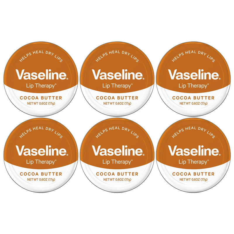 Vaseline Lip Therapy Cocoa Butter Lip Balm Tin, 0.6 Oz