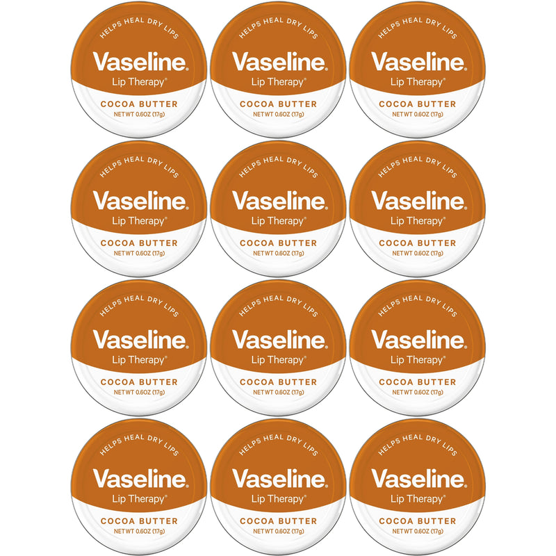 Vaseline Lip Therapy Cocoa Butter Lip Balm Tin, 0.6 Oz