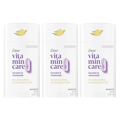 Dove VitaminCare+ Deodorant Stick, Lavender & Chamomile, 2.6oz -
