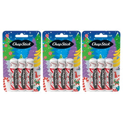 ChapStick Lip Balm Christmas Collection, Candy Cane, 3 Count