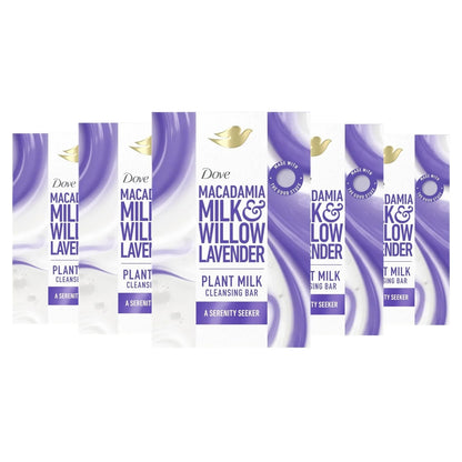 Dove Plant Milk Cleansing Bar, Macadamia Milk & Willow Lavender, 5oz -