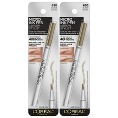 L'Oreal Paris Micro Ink Pen by Brow Stylist with Precision Comb Tip, 630 Blonde