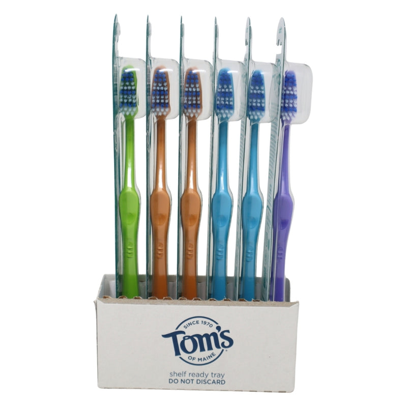 Toms of Maine Naturally Clean Soft Toothbrush, 6 Pack