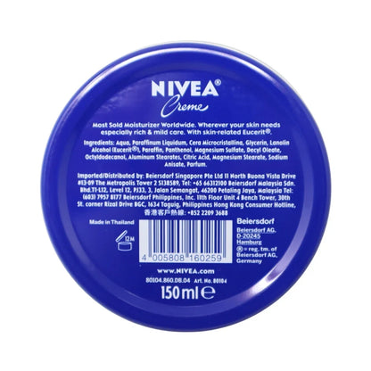Nivea Creme Body, Face & Hand Moisturizing Cream, 150mL, image 2